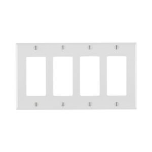 Leviton 4 Gang Wall Plate