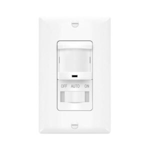 Motion Sensor Switch with Manual ON/OFF Button